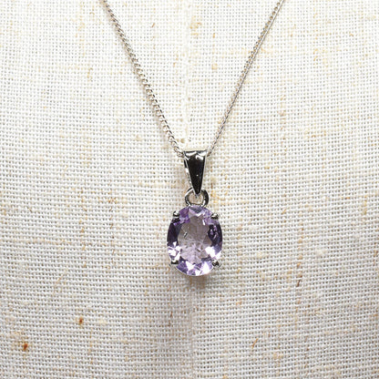 ラベンダーアメジスト オーバル・カット SV925 ペンダントトップ 10.0x7.9mm #RL081