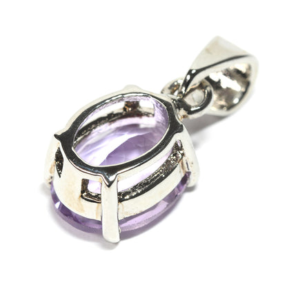 ラベンダーアメジスト オーバル・カット SV925 ペンダントトップ 10.0x7.9mm #RL081