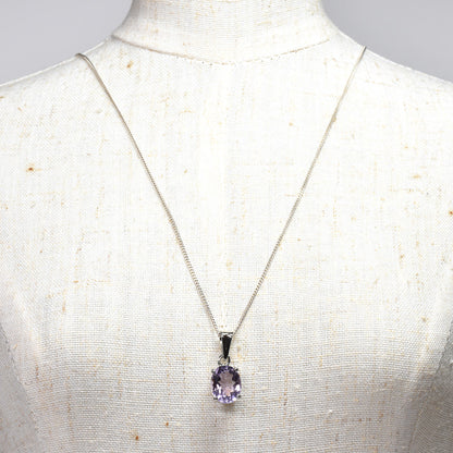 ラベンダーアメジスト オーバル・カット SV925 ペンダントトップ 10.0x8.1mm #RL082