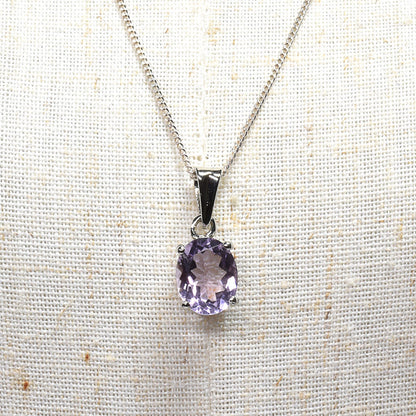 ラベンダーアメジスト オーバル・カット SV925 ペンダントトップ 10.0x8.1mm #RL082