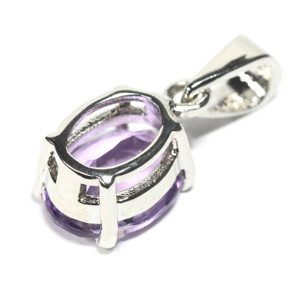 アメジスト オーバル・カット SV925 ペンダントトップ 10.0x7.9mm #RL083