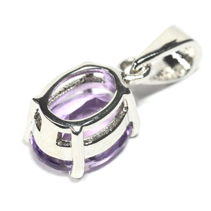 アメジスト オーバル・カット SV925 ペンダントトップ 10.0x7.9mm #RL083