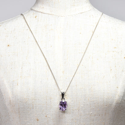 アメジスト オーバル・カット SV925 ペンダントトップ 9.9x8.0mm #RL084