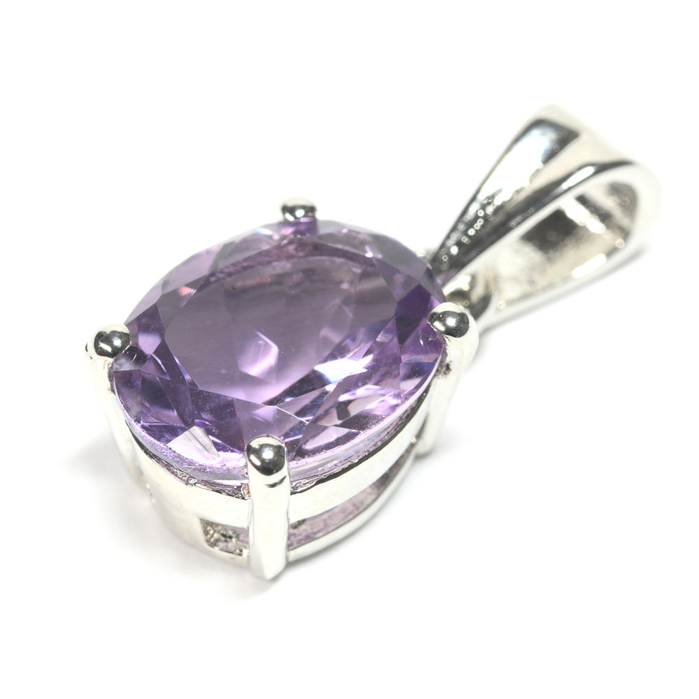 アメジスト オーバル・カット SV925 ペンダントトップ 9.9x8.0mm #RL084