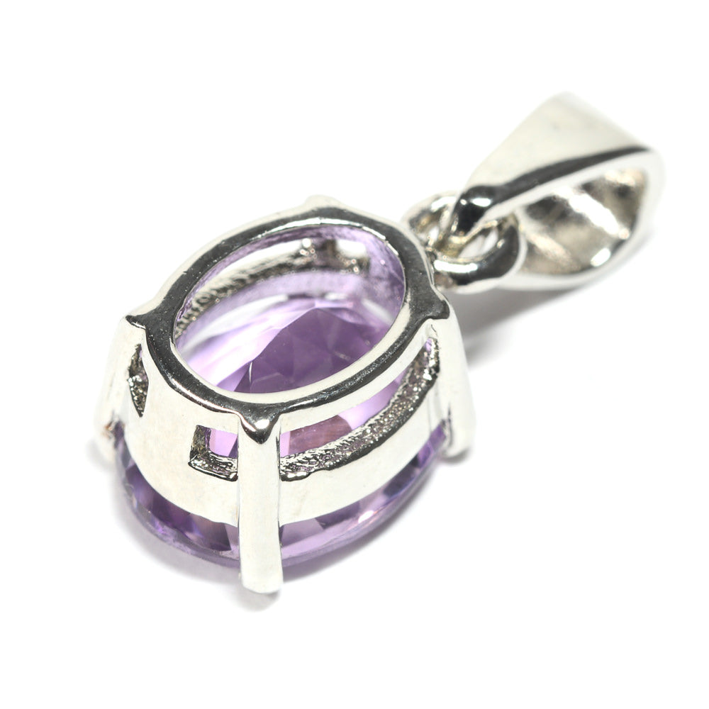 アメジスト オーバル・カット SV925 ペンダントトップ 9.9x8.0mm #RL084