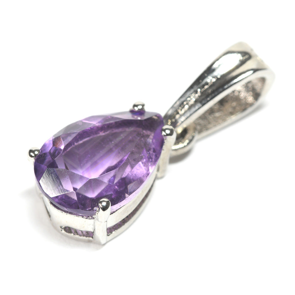 アメジスト ペアシェイプ・カット SV925 ペンダントトップ 10.1x6.9mm #RL085