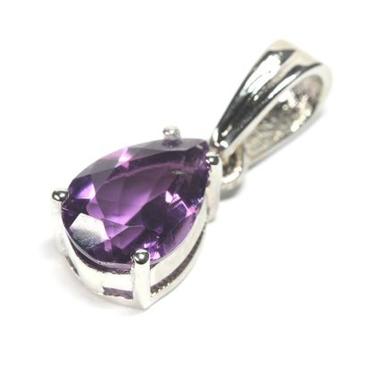 アメジスト ペアシェイプ・カット SV925 ペンダントトップ 9.7x6.9mm #RL086