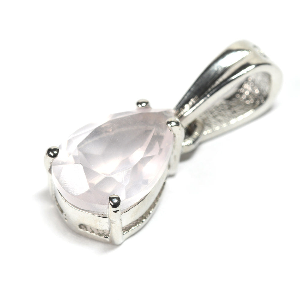 ローズクォーツ ペアシェイプ・カット SV925 ペンダントトップ 9.9x6.8mm #RL087