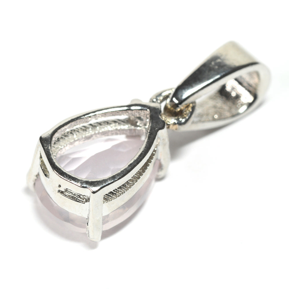 ローズクォーツ ペアシェイプ・カット SV925 ペンダントトップ 9.9x6.8mm #RL087