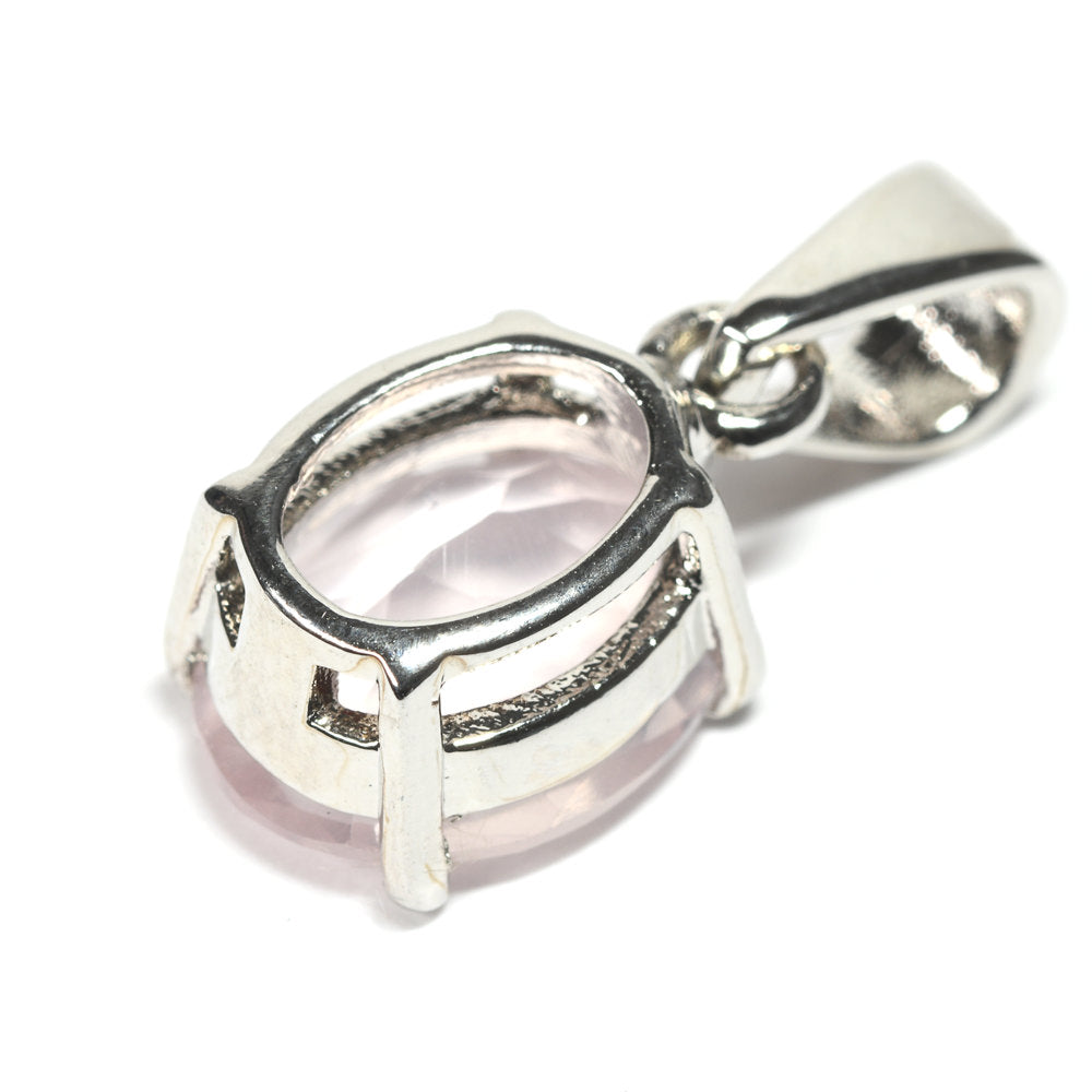 ローズクォーツ オーバル・カット SV925 ペンダントトップ 10.0x7.9mm #RL089