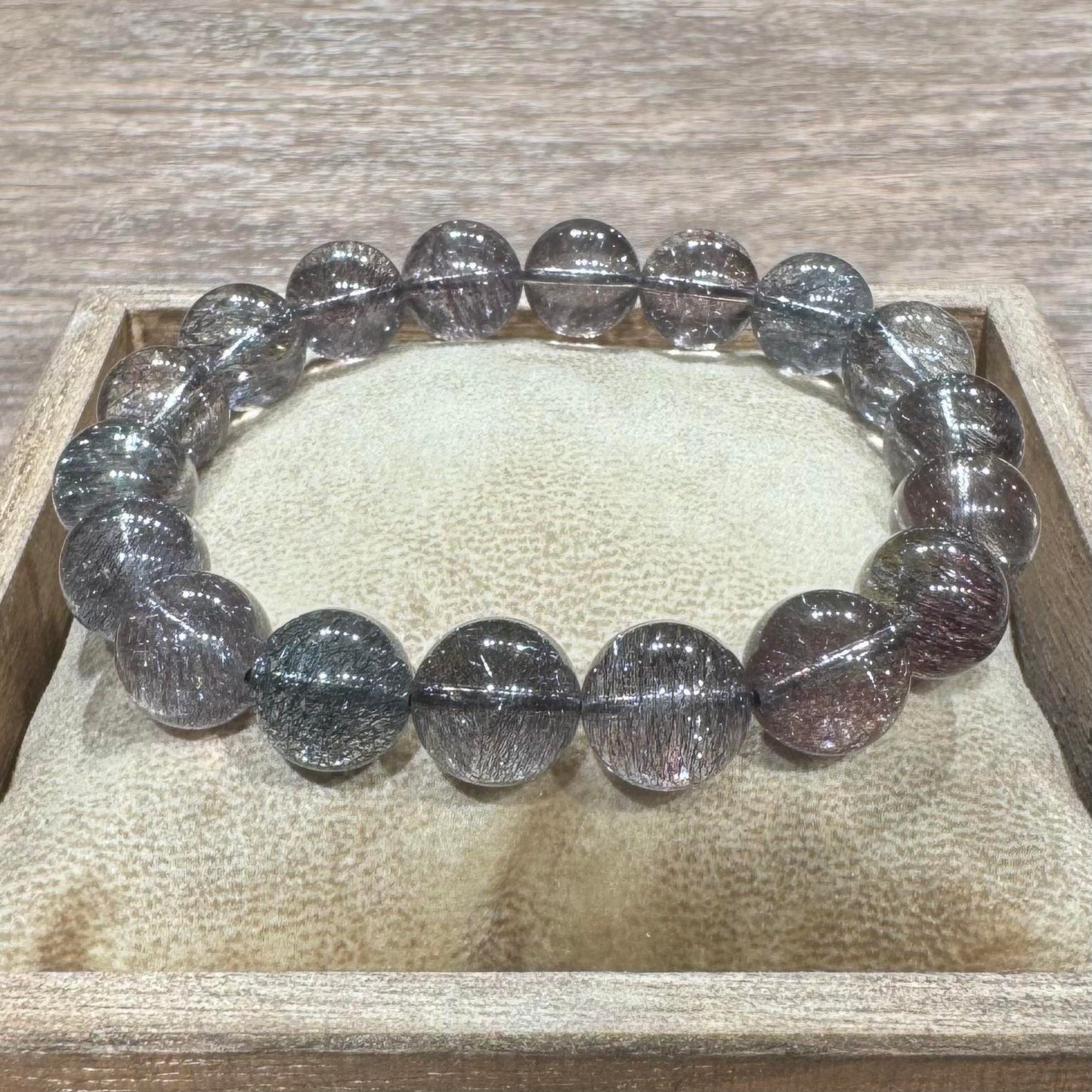 ゲーサイト/レピドクロサイト/ヘマタイトインクォーツ ブレスレット 11mm #RL147 - premium stone gallery