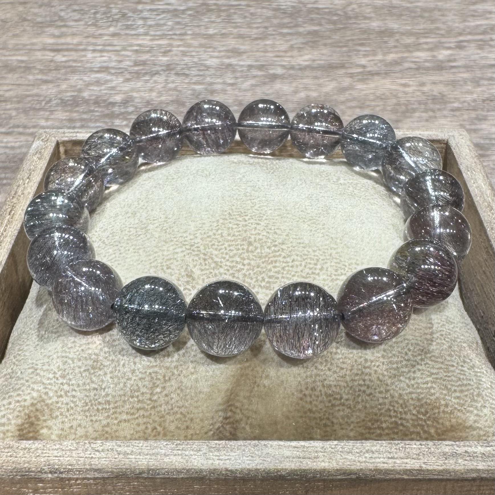 ゲーサイト/レピドクロサイト/ヘマタイトインクォーツ ブレスレット 11mm #RL147 - premium stone gallery