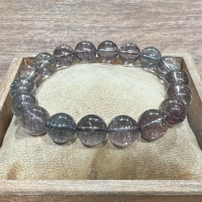 ゲーサイト/レピドクロサイト/ヘマタイトインクォーツ ブレスレット 11mm #RL147 - premium stone gallery