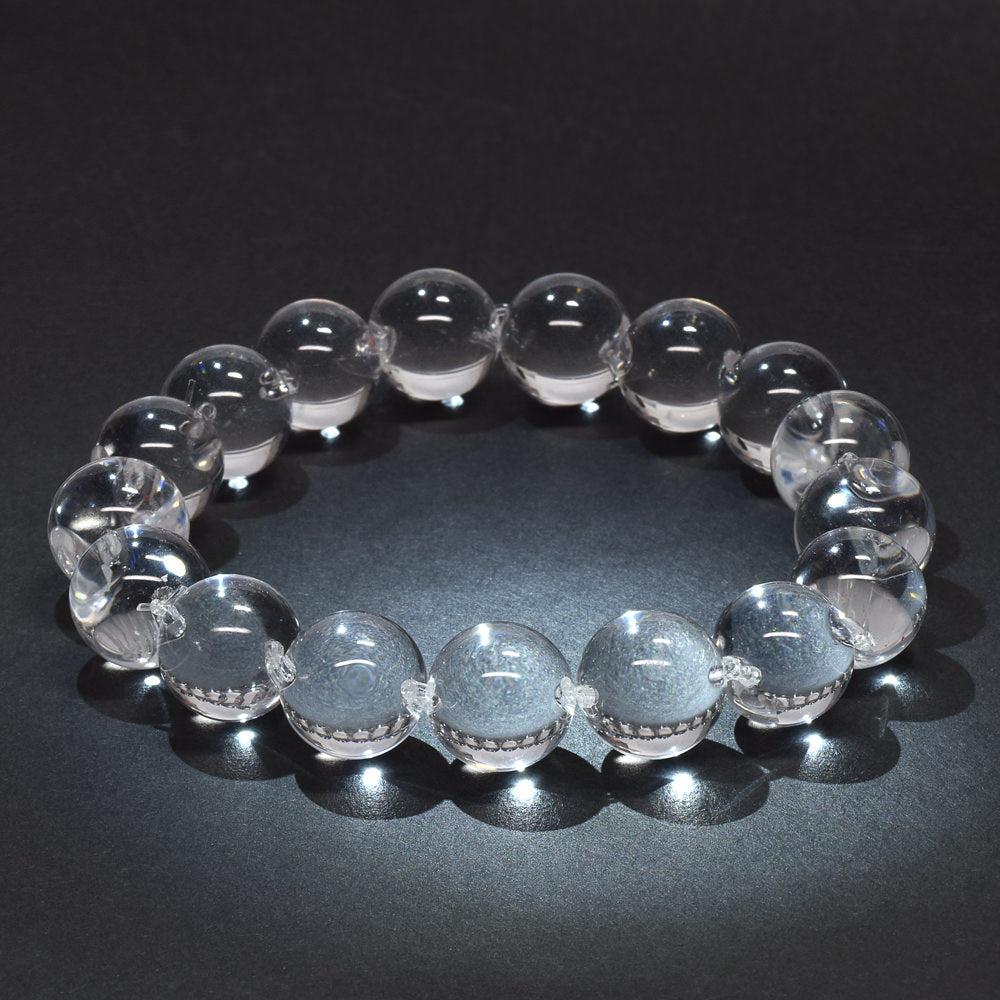 ＜The Floating Orbs＞天然水晶 ブレスレット 12-12.5mm #RL164