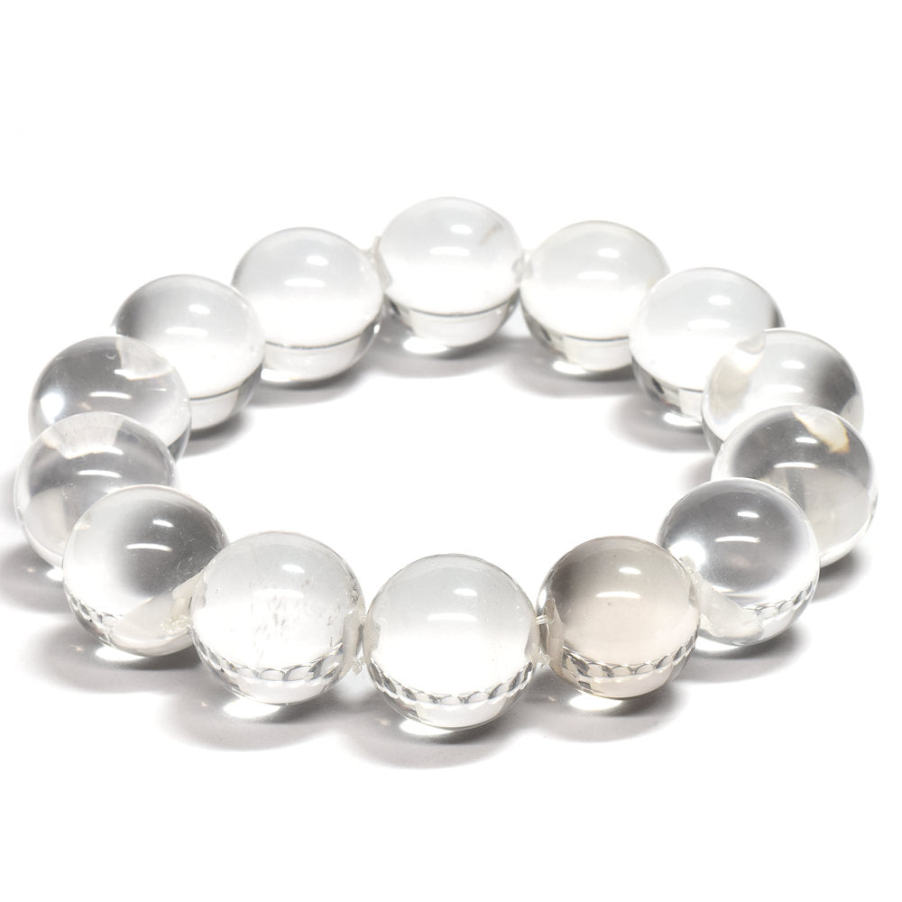 ＜The Floating Orbs＞天然水晶 ブレスレット 15-16mm #RL165