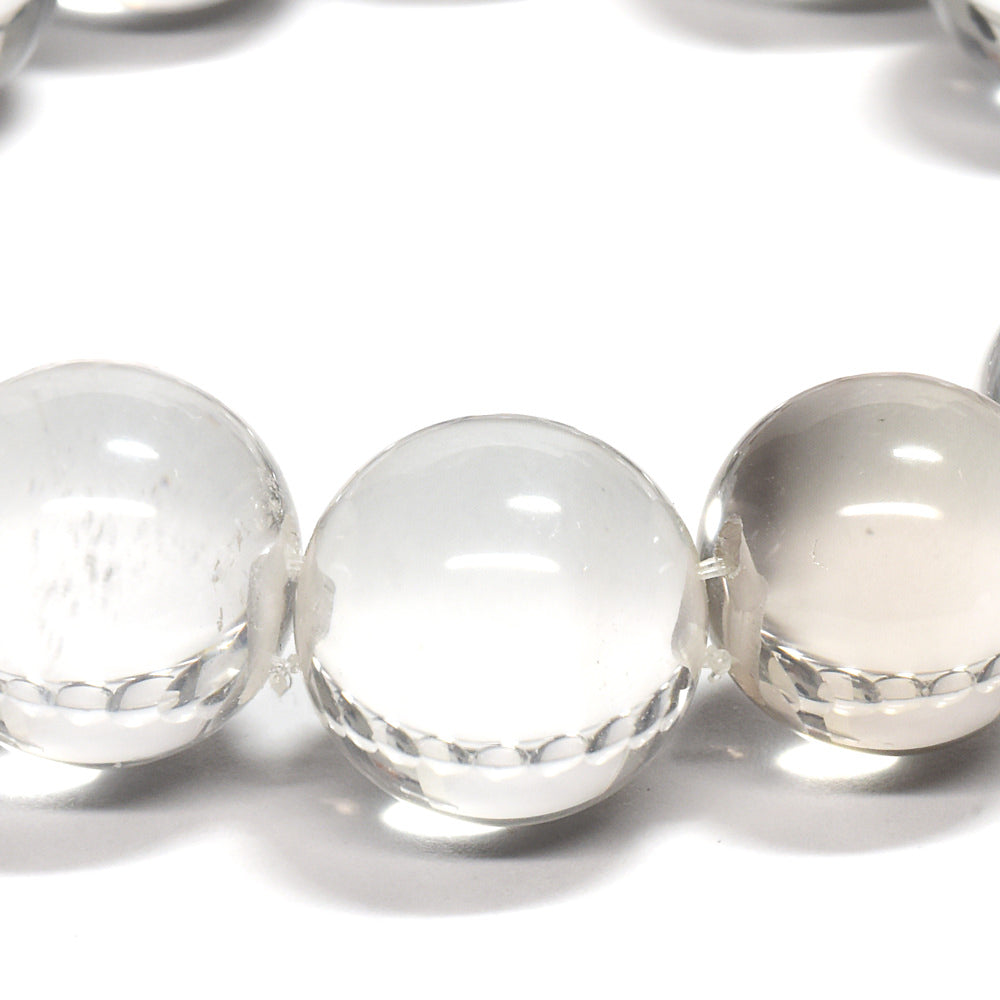 ＜The Floating Orbs＞天然水晶 ブレスレット 15-16mm #RL165