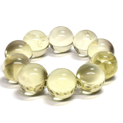＜The Floating Orbs＞レモンクォーツ ブレスレット 19.5-21mm #RL166