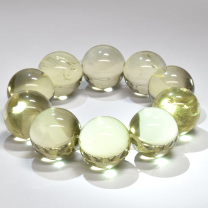 ＜The Floating Orbs＞レモンクォーツ ブレスレット 19.5-21mm #RL166