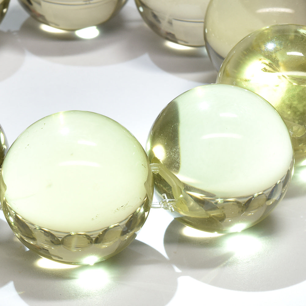 ＜The Floating Orbs＞レモンクォーツ ブレスレット 19.5-21mm #RL166