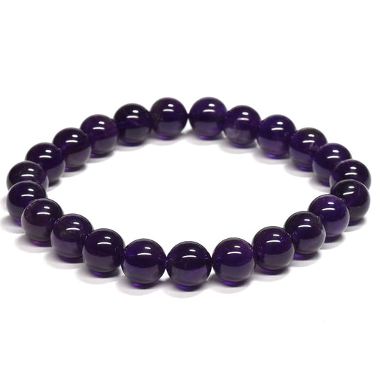 アメジスト ブレスレット 8mm #RL180 - premium stone gallery