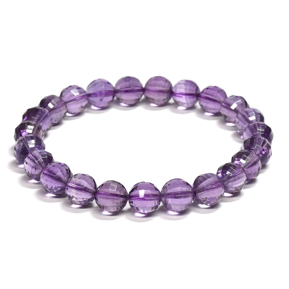 アメジスト ブレスレット 8mm #RL187 - premium stone gallery