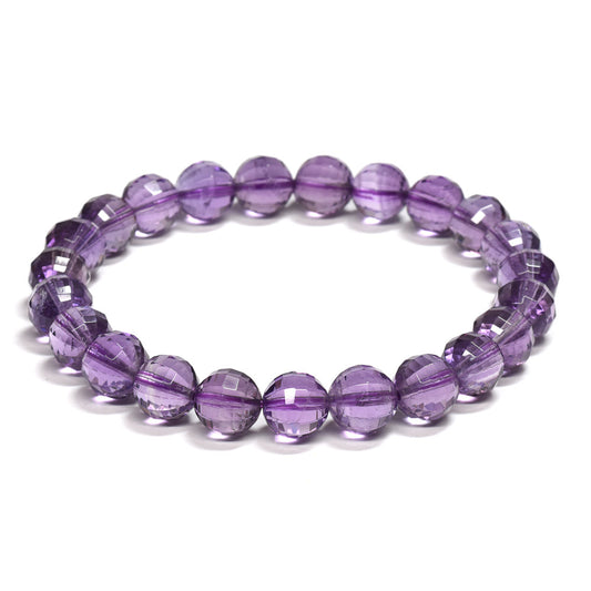 アメジスト ブレスレット 8mm #RL187 - premium stone gallery