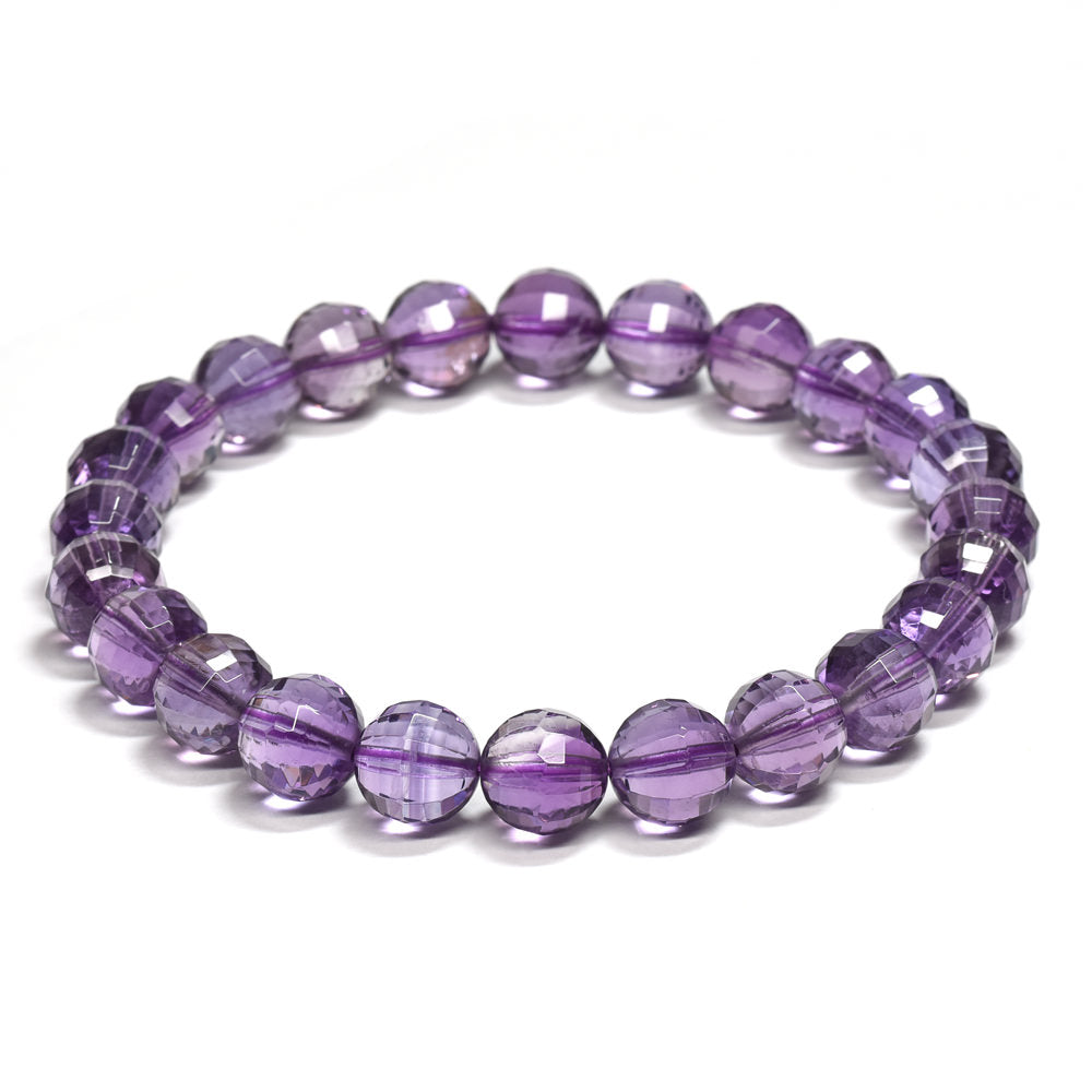 アメジスト ブレスレット 8mm #RL188 - premium stone gallery
