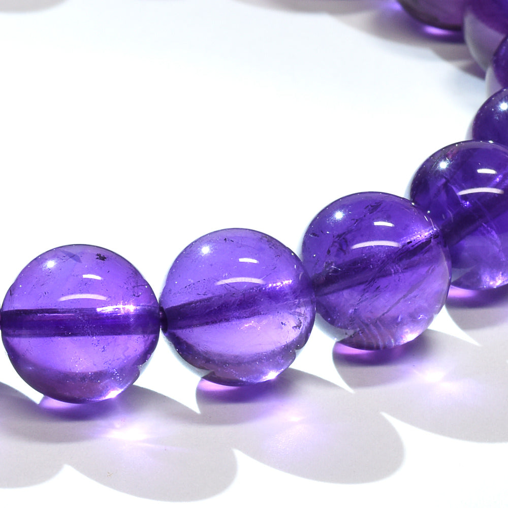 [高品質]アメジスト ブレスレット 9.5mm #RL189