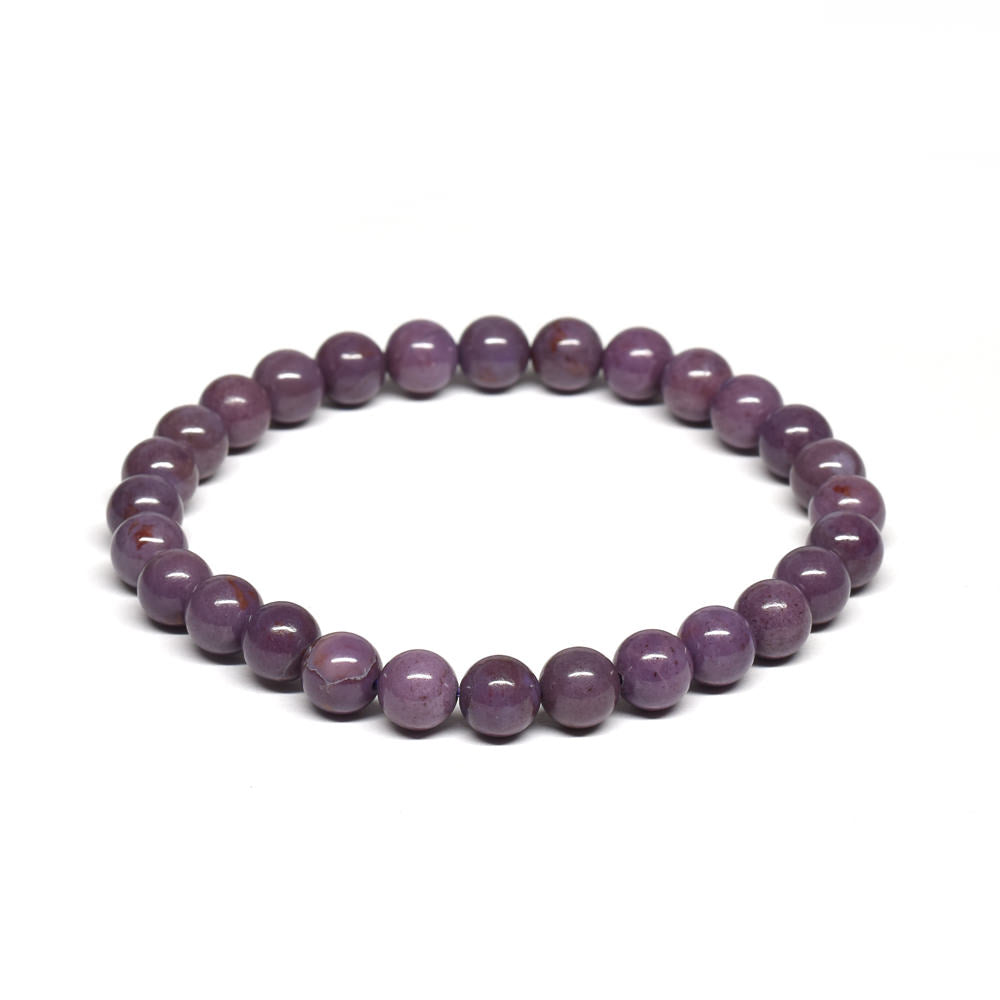 [鑑別付]トルコ翡翠（バイオレット・ジェード） ブレスレット 6.5mm #RL270