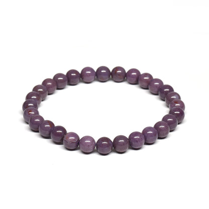 [鑑別付]トルコ翡翠（バイオレット・ジェード） ブレスレット 6.5mm #RL270