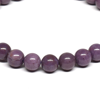 [鑑別付]トルコ翡翠（バイオレット・ジェード） ブレスレット 6.5mm #RL270