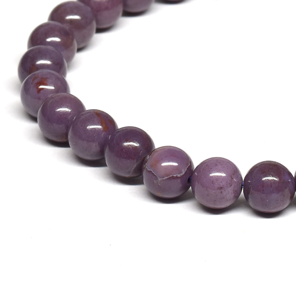 [鑑別付]トルコ翡翠（バイオレット・ジェード） ブレスレット 6.5mm #RL270