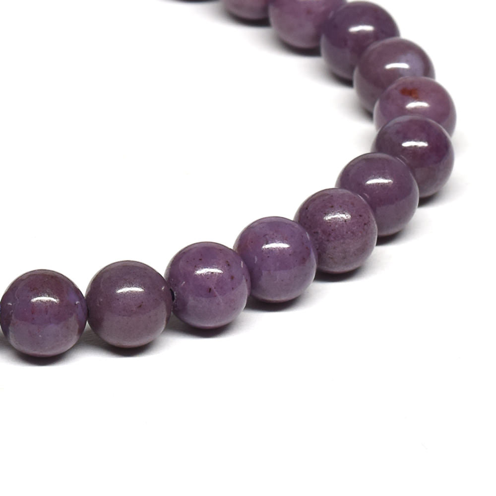 [鑑別付]トルコ翡翠（バイオレット・ジェード） ブレスレット 6.5mm #RL270