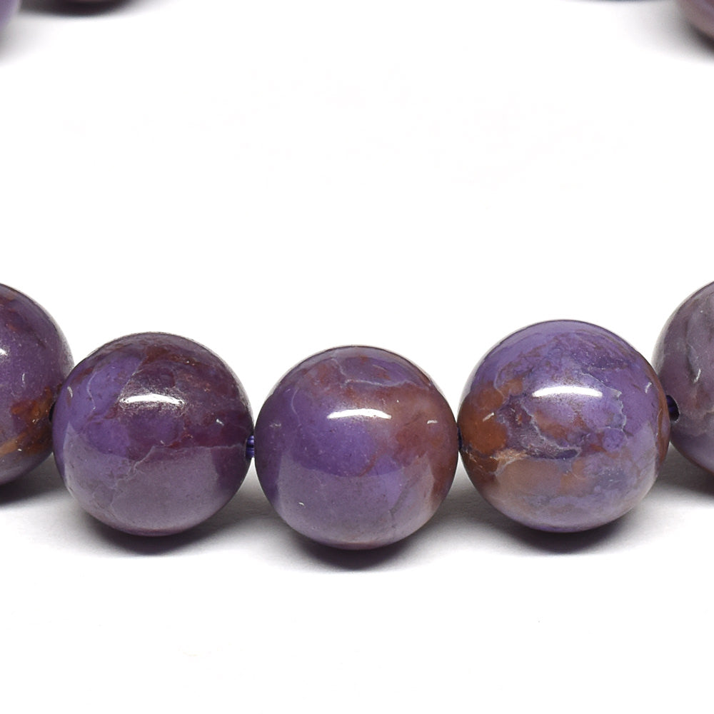 トルコ翡翠（バイオレット・ジェード） ブレスレット 10.5mm #RL274