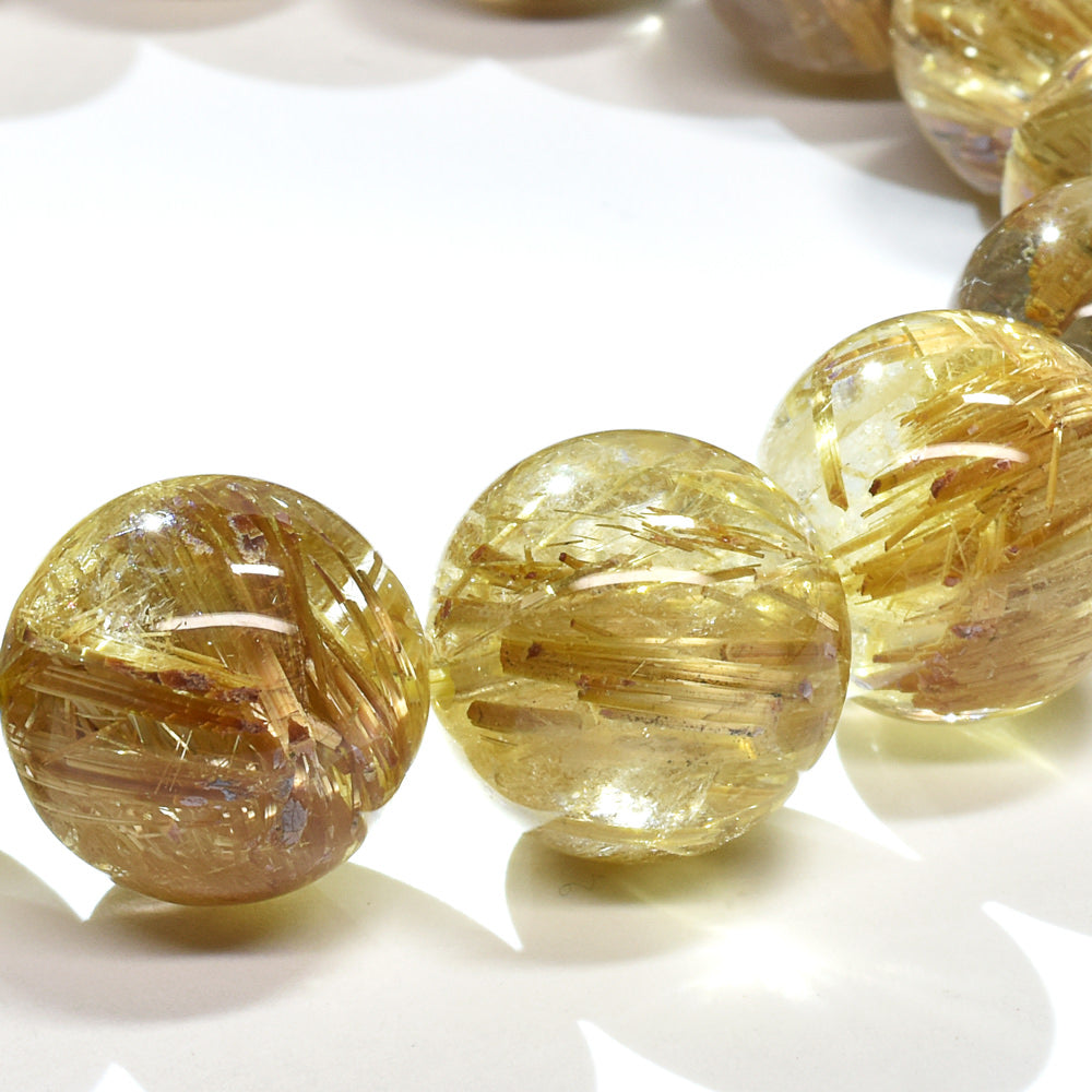 タイチンルチルクォーツ ブレスレット 13-14.5mm #RL510