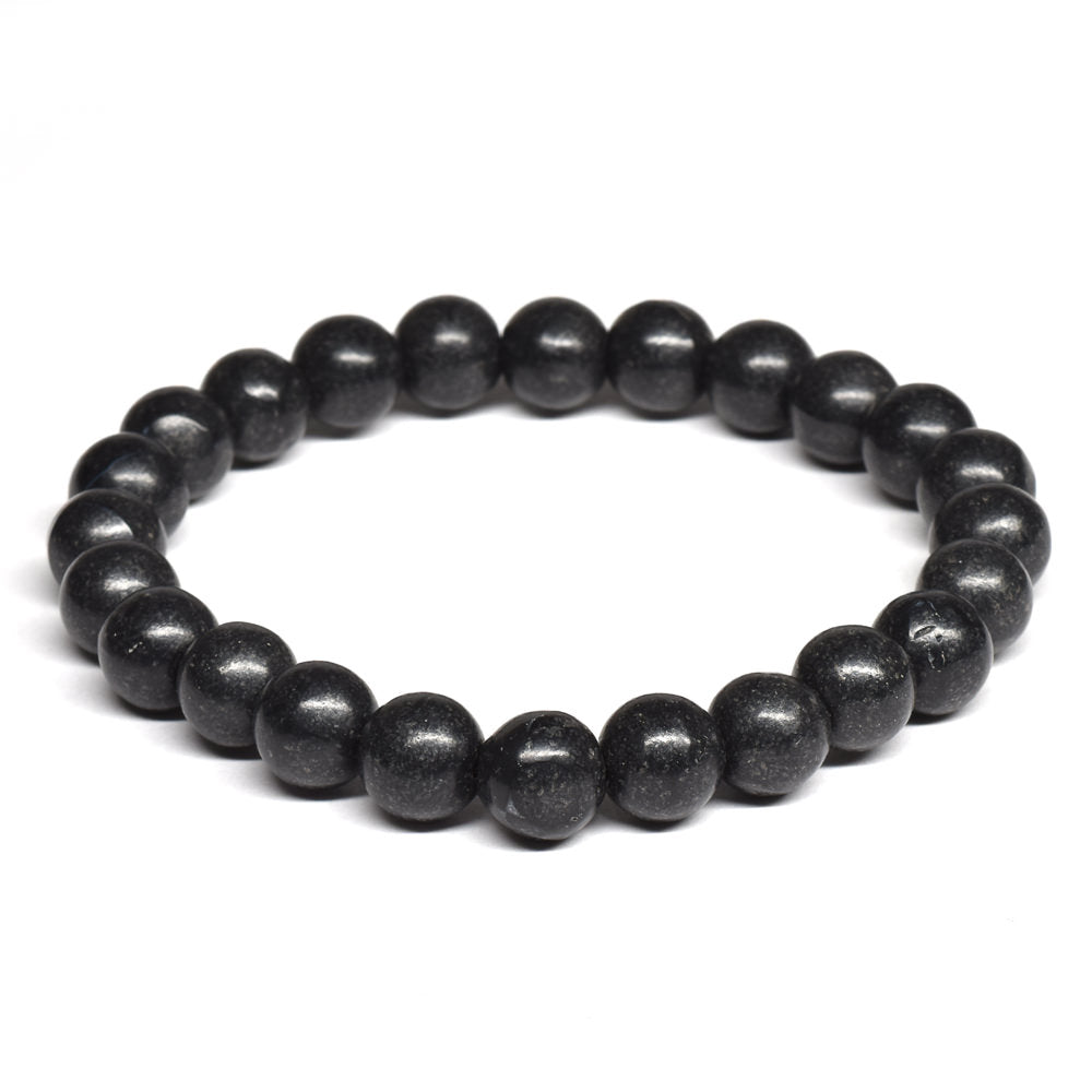 北海道産 ブラックシリカ ブレスレット 8-8.5mm #RM001