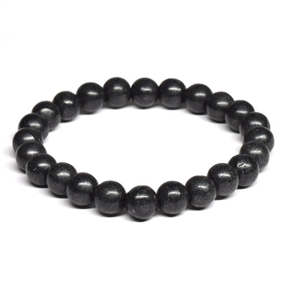 北海道産 ブラックシリカ ブレスレット 8-8.5mm #RM001