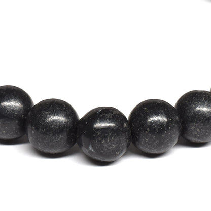 北海道産 ブラックシリカ ブレスレット 8-8.5mm #RM001