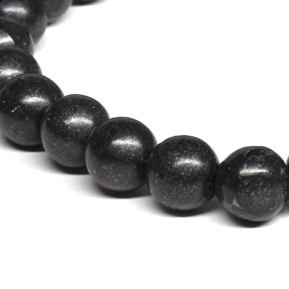北海道産 ブラックシリカ ブレスレット 8-8.5mm #RM001