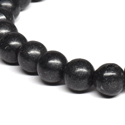 北海道産 ブラックシリカ ブレスレット 8-8.5mm #RM001