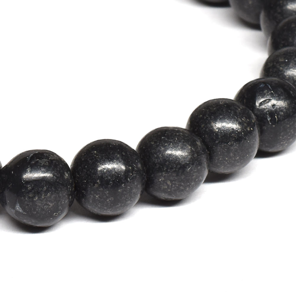 北海道産 ブラックシリカ ブレスレット 8-8.5mm #RM001