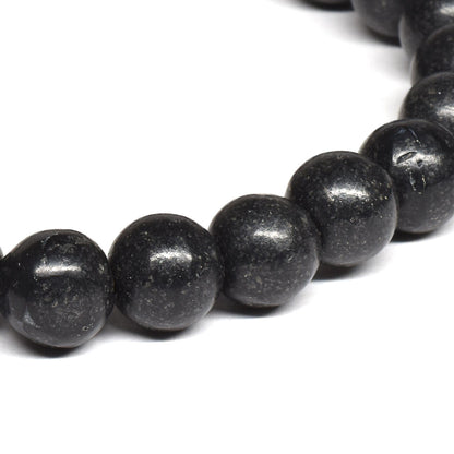 北海道産 ブラックシリカ ブレスレット 8-8.5mm #RM001