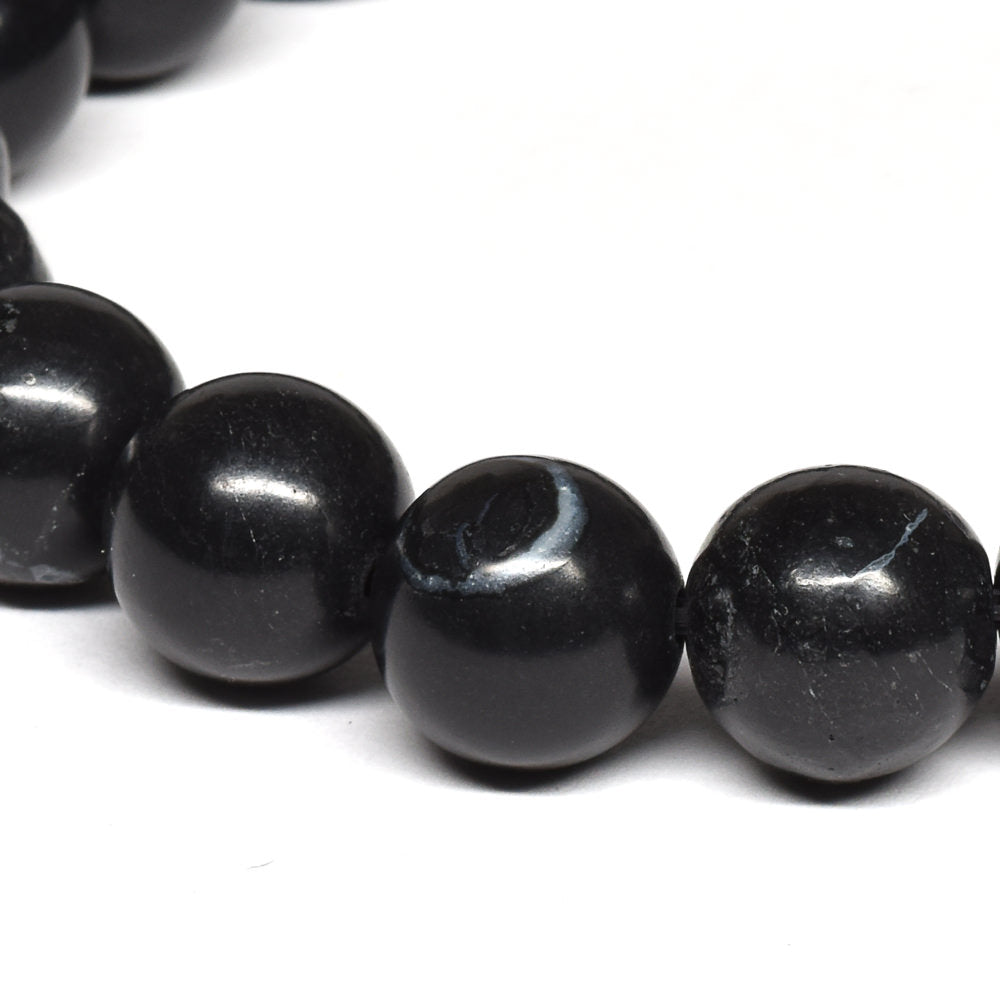 北海道産 ブラックシリカ ブレスレット 10mm #RM002