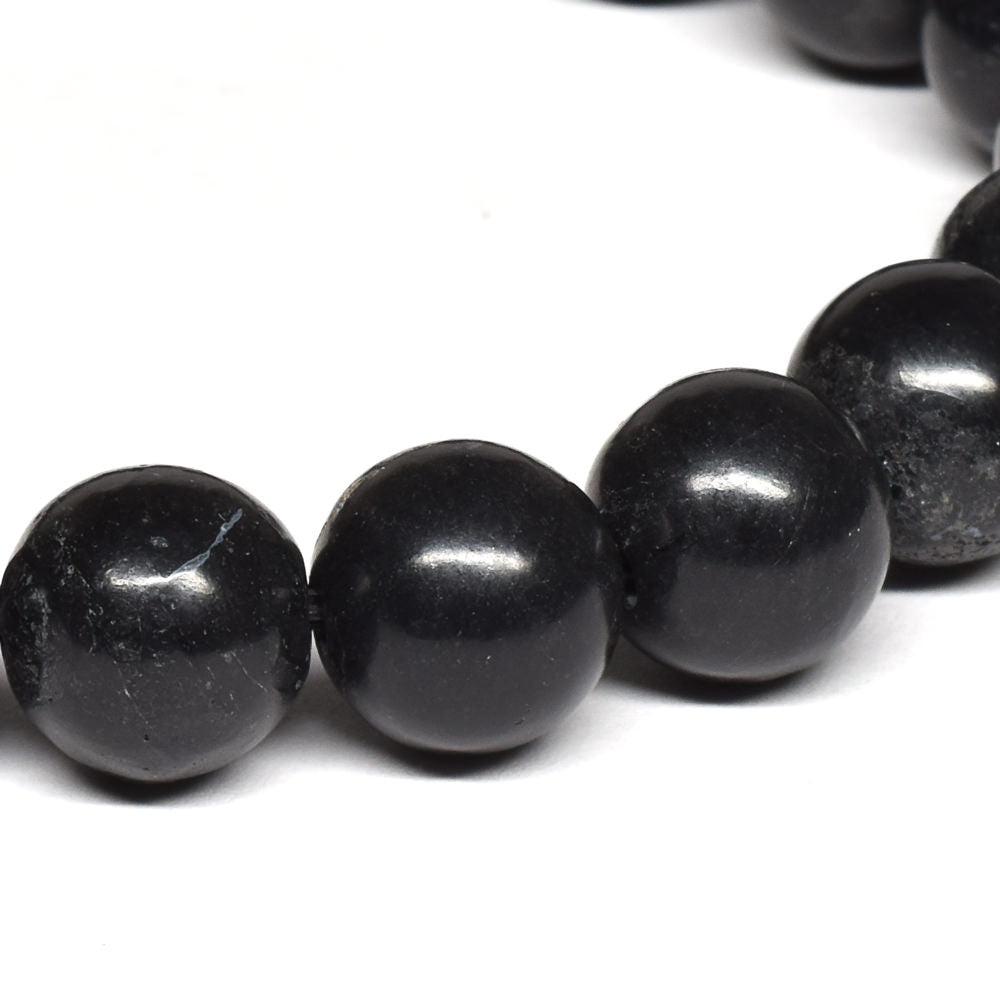 北海道産 ブラックシリカ ブレスレット 10mm #RM002