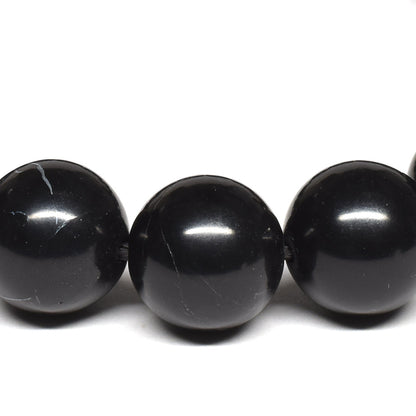 北海道産 ブラックシリカ ブレスレット 12mm #RM003