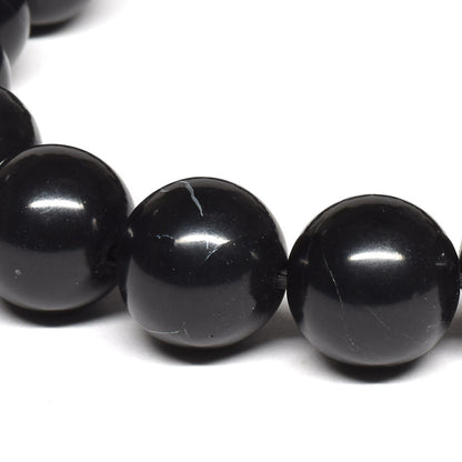 北海道産 ブラックシリカ ブレスレット 12mm #RM003