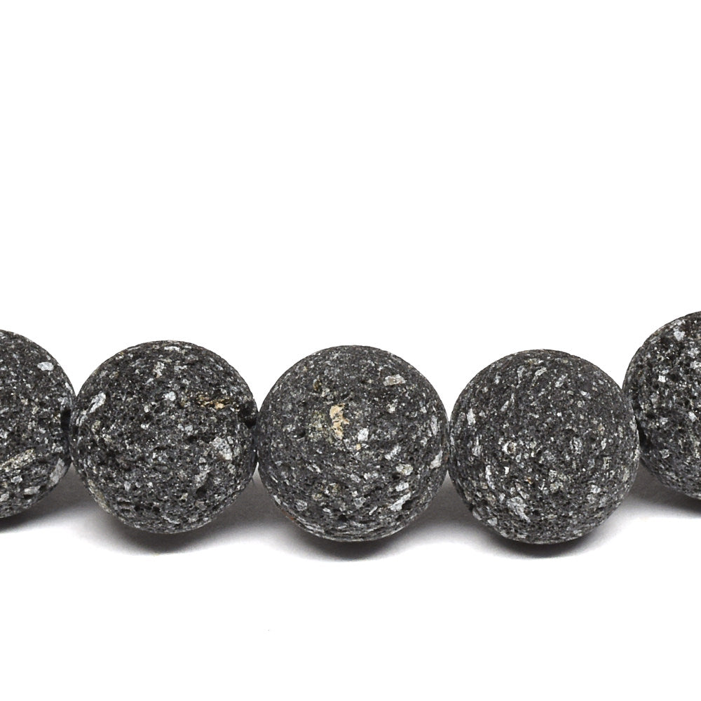 群馬県産 鬼押出し石（浅間山溶岩） ブレスレット 8mm #RM009