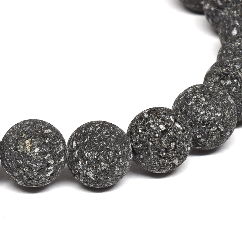 群馬県産 鬼押出し石（浅間山溶岩） ブレスレット 8mm #RM009