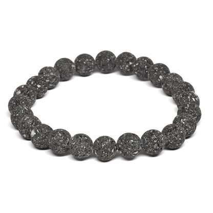 群馬県産 鬼押出し石（浅間山溶岩） ブレスレット 8mm #RM010