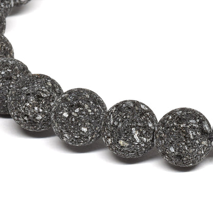 群馬県産 鬼押出し石（浅間山溶岩） ブレスレット 8mm #RM011